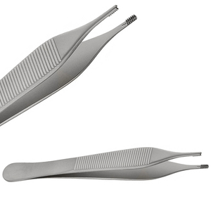 Micro-pince Adson en acier inoxydable à pointe fine, pince chirurgicale pour tissus, pince microchirurgicale pour pansements, instrument réutilisable - Product Image 4