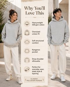 เสื้อสเวตเชิ้ตมีฮู้ดสีดำสำหรับผู้ชาย ทรงปกติ ผ้าฝ้ายฟลีซ สวมใส่สบาย มีกระเป๋าหน้า เหมาะสำหรับใส่ในฤดูใบไม้ร่วง - Product Image 4