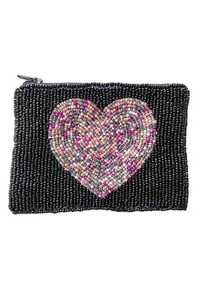Monedero de cuentas con patrón de ondas de nube, bolsa con cremallera, cartera de cuentas de semillas, mini bolsa para dinero, tarjetero azul hecho a mano con diseño de sol - Product Image 4