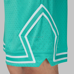 Pantalones cortos de baloncesto de malla de alta calidad personalizados para hombre al por mayor conjuntos de gimnasio sublimación en blanco liso malla personalizada del fabricante - Product Image 5