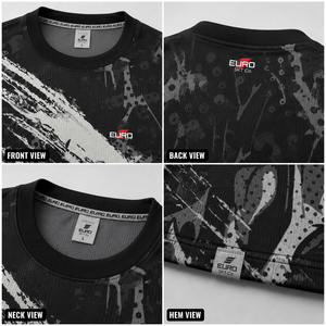 T-shirt sportif pour homme à manches courtes, coupe régulière, col rond, en polyester tricoté, séchage rapide, surdimensionné, sublimation, service OEM - Product Image 6