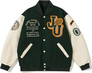 Chaqueta Varsity de Invierno con Cuello Alto Hecha a Mano para la Universidad de [Nombre de la Universidad] con Logotipo Frontal - Product Image 3