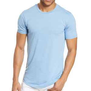 Camisetas elegantes para hombre, de algodón, tela suave y transpirable, manga corta, perfectas para uso casual, entrenamientos en el gimnasio, salidas de verano. - Product Image 1