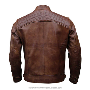 Chaqueta de Cuero 100% Original Personalizable de Primera Calidad para Hombre, Estilo Moderno y Ajustado, con Cierre, para Invierno y Actividades al Aire Libre, Novedad de 2025 - Product Image 6