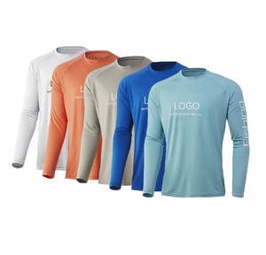 Vêtements de protection solaire séchage rapide personnalisé UPF 50 hommes femmes chemises de soleil à manches longues Performance T-shirt upf vêtements chemises de pêche - Product Image 1