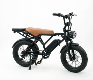 Bicicleta eléctrica de montaña con llantas gruesas, cuadro retro, bicicleta de cercanías con batería de litio de 48V20Ah, faro delantero y portaequipajes trasero. - Product Image 4