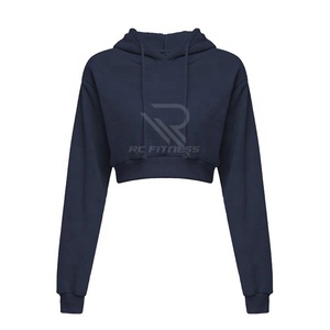 Sudadera Corta de Algodón Estampada para Mujer, con Bordado y Tie-Dye, Logotipo Personalizado en la Parte Delantera, para Suministro ODM - Product Image 3