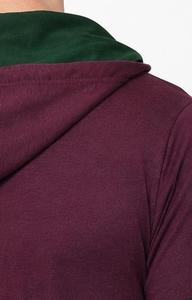 Sweat-shirt à capuche pour homme 100% coton molletonné tricoté coupe classique dégradé de couleurs décontracté écologique doublé 380g pour l'automne - Product Image 2