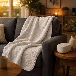 Surmatelas chauffant silencieux et économe en énergie, en polyester non tissé, 200x180cm, <span class=keywords><strong>literie</strong></span> sûre pour la maison, OEM/ODM - Product Image 1