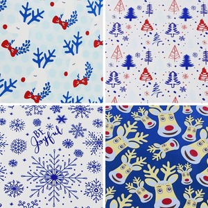 Custom Eco-Friendly Recyclable <b>Christmas</b> Gift Wrapping Paper Roll Reindeer Snowflakes Bow Ties <b>Trees</b> Metallized PE Coated Double - Product Image 3