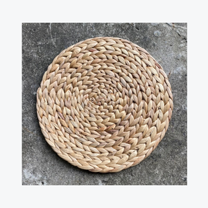 แผ่นรองน้ำผักตบชวาสำหรับตกแต่งบ้านสินค้างานฝีมือทนทาน - Product Image 1
