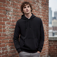 Sweat à capuche unisexe surdimensionné en molleton personnalisé avec broderie numérique, logo personnalisé, 100% coton, pull décontracté d'hiver