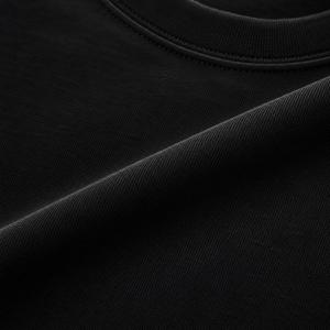 Men's <b>Collarless</b> Black Casual Short Sleeve T-<b>Shirt</b> Glitter Print Rhinestone Logo Front Breathable Summer Wear ODM Soft 100% - Product Image 6