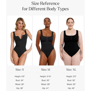 Women One Piece Swimsuit Scoop Neck Solid Color Spandex Nylon Stretch <b>Bodysuit</b> With Button Back And Crotch Gusset - Product Image 4