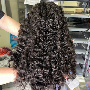 Extensiones de Cabello Vietnamitas, Doble Trama, Alta Calidad, Cabello Natural para Tejer, Color Natural, Rizado Birmano - Product Image 1