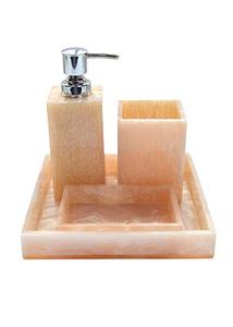 Juego de Baño de Resina de Fábrica Directa, 4 Piezas, Personalizado para el Hogar, Dispensador de Jabón, Portacepillos de Dientes, Bandeja para Artículos de Baño, al Mejor Precio - Product Image 6