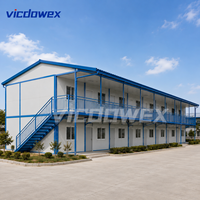 VICDOWEX Maison Préfabriquée Intégrée de Luxe Contemporaine Type T Personnalisée pour Construction, Camp, Bureau, Hébergement Thermique