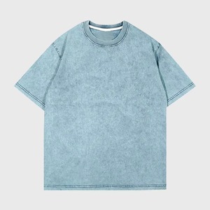 เสื้อยืดโอเวอร์ไซส์สไตล์วินเทจ ผ้าคอตตอนหนานุ่ม สำหรับผู้ชาย สตรีทแวร์ เสื้อยืดเปล่า คุณภาพพรีเมียม ยูนิเซ็กส์ รับผลิตตามแบบ OEM พร้อมสกรีนโลโก้ - Product Image 1