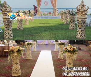 Décorations de mariage élégantes Superbes piliers de lotus et passerelle Magnifiques supports de passerelle de mariage - Product Image 2