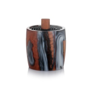 2026 Premium Acacia Wood Epoxy Resin Bakhoor Burner | Handcrafted Durable <b>Aromatherapy</b> <b>Incense</b> <b>Diffuser</b> | Luxury Customizable - Product Image 1