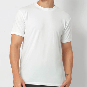 New 2023 Custom 100% Cotton Worsted Fabric Silk Screen Printed Men's Crew Neck <b>Short</b> Sleeve Loose Fit T-Shirt Front Logo - Product Image 3
