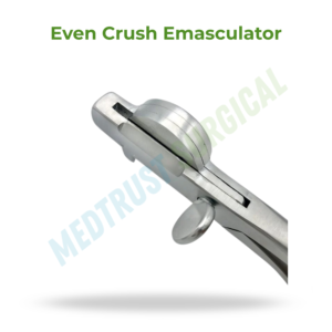 Emasculador Even Crush de 12 pulgadas, instrumento veterinario para castración en cirugía de ganado - Product Image 2