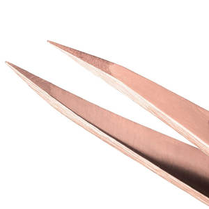 Pince à épiler oblique exclusive néon violet pince à épiler en acier inoxydable pince à épiler polyvalente haute précision - Product Image 4