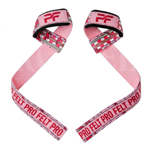 Sangles de musculation personnalisées en feutre professionnel, support de poignet en coton et polyester, sangle de soulevé de terre robuste pour la gym et le fitness - Product Image 3