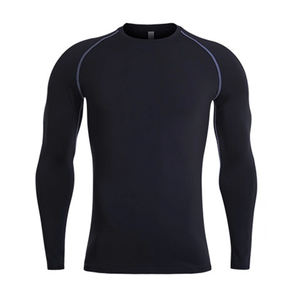 Best Selling Lightweight Slim Fit Men <b>Compression</b> <b>Shirts</b> Workout Solid Color High Quality <b>Compression</b> <b>Shirts</b> - Product Image 3