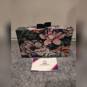 Bolso de Mano de Lujo con Esmalte Artesanal, Diseño Moderno y Elegante para Fiestas, con un Novedoso Diseño Floral, Estilo Indio - Product Image 2