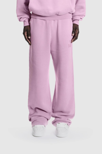 Pantalon de jogging unisexe ample en coton 100% lavé, coupe ouverte, uni, personnalisable, ensemble de survêtement 2 pièces - Product Image 2