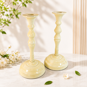 <b>Candle</b> Stand <b>Bulk</b> Modern Ceramic Candlestick Holder Luxury Glazed Lacquer <b>Candle</b> Holder For Restaurant Table Setting - Product Image 4