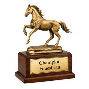 Recuerdo de Evento, Trofeo Personalizado en Forma de Caballo, Premio de Carreras en Metal Cúbico 3D - Product Image 1