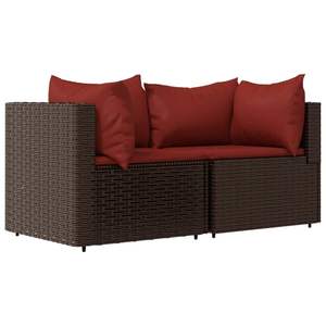 Conjunto de Muebles de Jardín Compactos y Ajustables de Ratán Sintético Marrón para Patio - Product Image 3