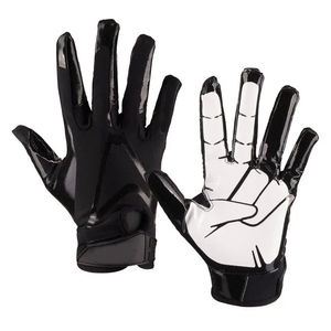 Custom Sticky Silicone Grip American Football <b>Gloves</b> High Performance Breathable Youth Adult Receiver Field Sports <b>Gloves</b> - Product Image 4
