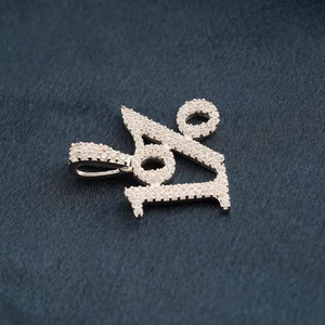Iced Out 1 Percent Pendant Moissanite Custom Number Pendant Hip Hop <b>Statement</b> Jewellery for Men - Product Image 4
