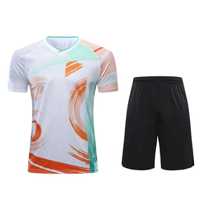 Custom Design Eco-Friendly Seamless Front Logo Men's <b>Tennis</b> Uniform Short Sleeve High Quality Breathable 100% Polyester Wear - Product Image 1
