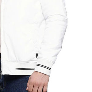 <b>Men</b> Side Adjuster Varsity <b>Jacket</b> Wholesale Modern <b>Pullover</b> Windproof Woolen Winter Custom OEM ODM Private Label Streetwear - Product Image 2