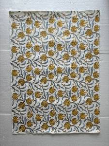 Papel de Regalo de Algodón Estampado a Mano, Hojas de Papel Artesanal con Diseño Floral, Papel Decorativo Ecológico - Product Image 3