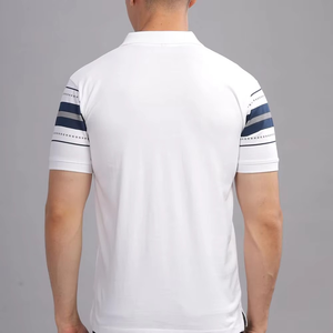 Polo a rayas premium para hombre, manga corta, transpirable, para verano, para golf, suministro directo de fábrica - Product Image 4