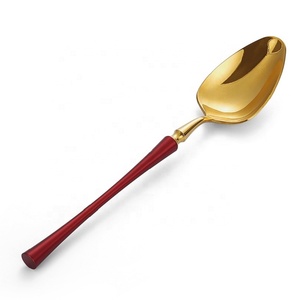 Royal Luxury Stainless <b>Steel</b> Flatware Set Eco-Friendly Back to School Cutlery Vintage <b>Long</b> Shiny Spoon Fork Tea Use Home Use - Product Image 4