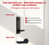 Serrure de porte intelligente à carte-clé pour hôtel - RFID M1 avec cryptage, distance de détection de 3 cm, utilisation commerciale, construction durable, installation facile