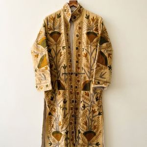 Indian Handmade Suzani Cotton Jacket Hand Embroidered Short Jacket Unisex Coat Handmade Suzani Short Jacket - Product Image 4