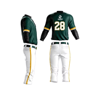 Uniforme de baseball de dernière génération, nouveau style, qualité supérieure, couleur unie, en vente en ligne à prix avantageux - Product Image 4