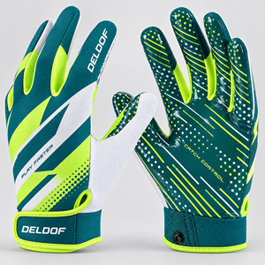 Guantes de Fútbol Americano de Alto Rendimiento con Sublimación Personalizada al por Mayor, Guantes de Receptor de Dedos Completos para Clubes y Equipos - Product Image 5