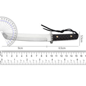 มีดใบตายแบบ Tanto ที่เป็นที่ต้องการสูง |   มีดเอาตัวรอดกลางแจ้งแบบฟูลแทงค์ พร้อมด้ามจับลายพิเศษและปลอกหนัง ราคาประหยัด - Product Image 5