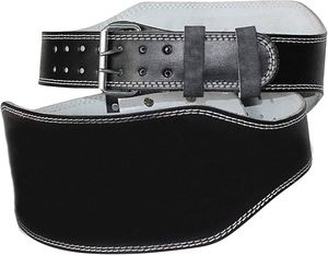 Ceinture de musculation en cuir, tailles spéciales 135 cm ou 145 cm (Noir, 135 cm) - Product Image 1