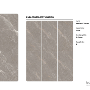 Azulejos de porcelana modernos con superficie adhesiva, tamaño 600x1200, azulejos grandes para pisos y paredes, para proyectos de villas, apartamentos y hoteles. - Product Image 1