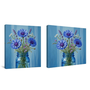 Kit de Pintura por Números de Tamaño Personalizado, Lienzo Acrílico, Arte Floral Decorativo con Marco de Madera, Pinceles y Pinturas - Product Image 4