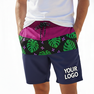 Shorts de bain pour hommes à taille élastique, pour fitness, surf, plage et sport, personnalisables avec logo – Approvisionnement direct - Product Image 3